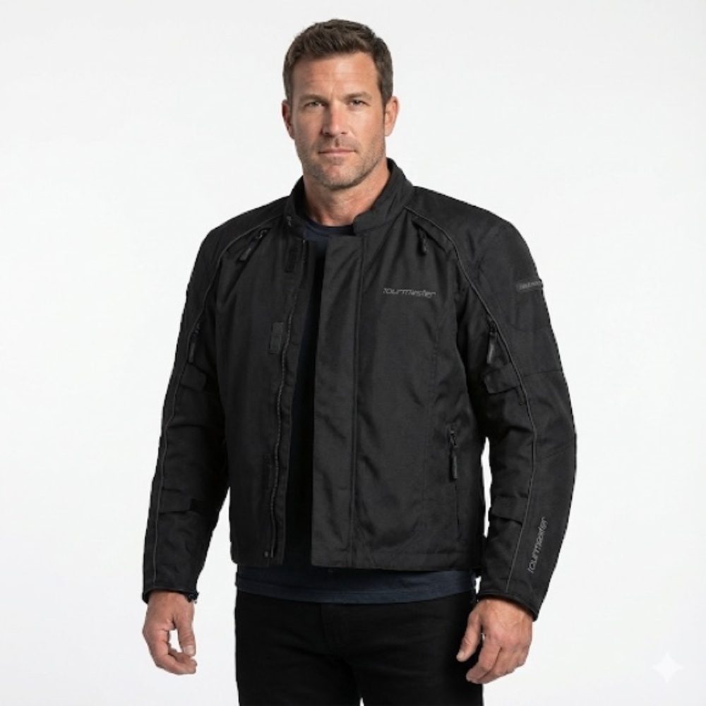 Tourmaster Intake Motorcycle Jacket Armored Riding Black Small